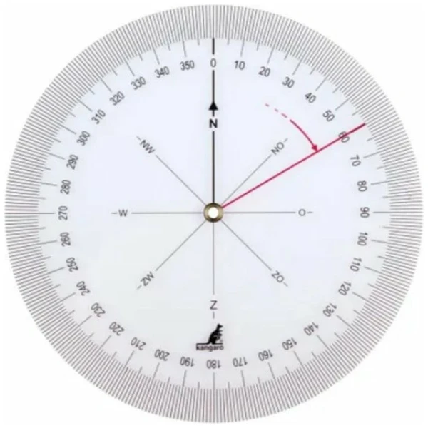 Koershoekmeter Transparant 126mm - Afbeelding 2