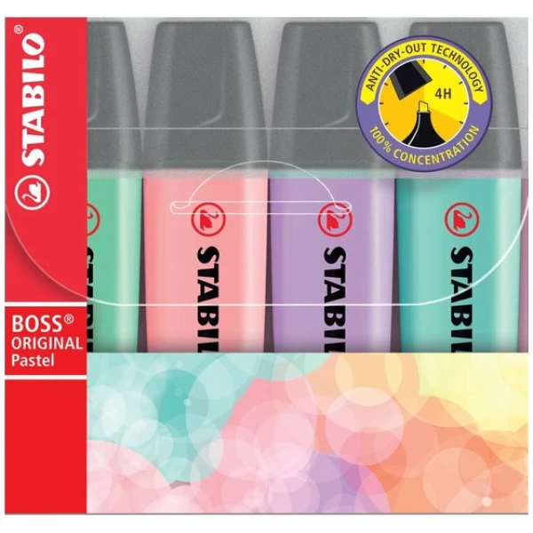 Stabilo Boss Pastel 4-Pack