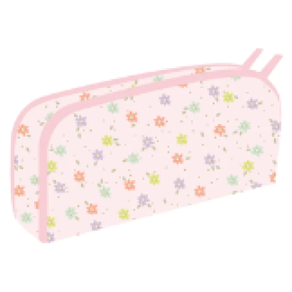 Etui 2-Rits Pastel Bloemen