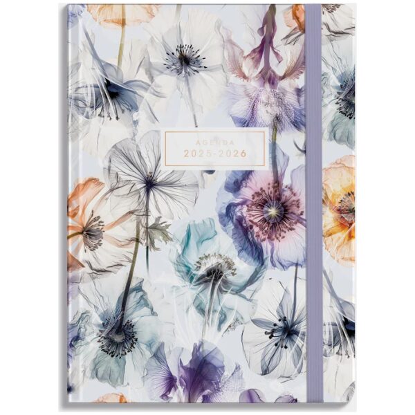 Agenda De Hobbit 25-26 A5 Waterverf Bloemen - Afbeelding 2