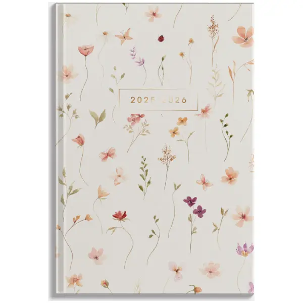 Luxe Schoolagenda De Hobbit 25-26 +A5 Aquarel Bloemetjes - Afbeelding 2