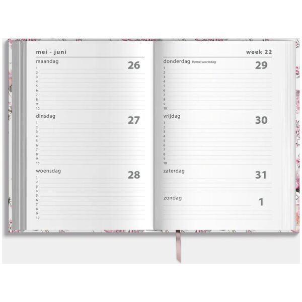 Luxe Schoolagenda De Hobbit 25-26 +A5 Kersenbloesem - Afbeelding 3