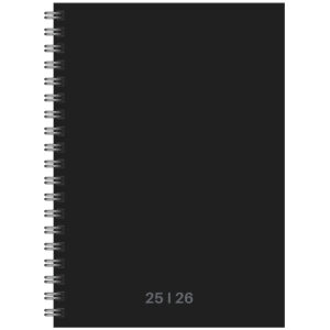 Schoolagenda Studie 25-26 Spiraal A5 Zwart