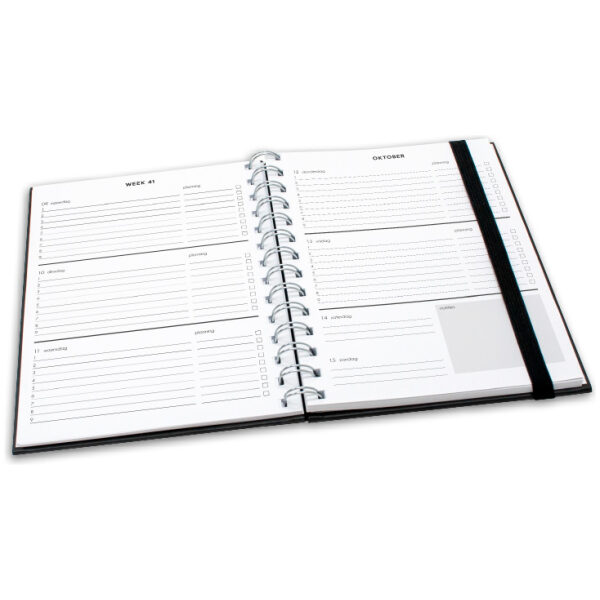 Schoolagenda Studie 25-26 Spiraal A5 Zwart - Afbeelding 2