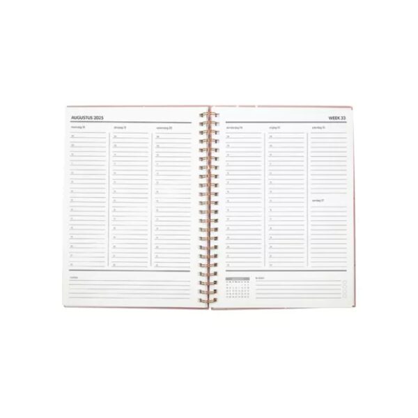 Planner spiraal Valo Rose Verhaak 25-26 - Afbeelding 2