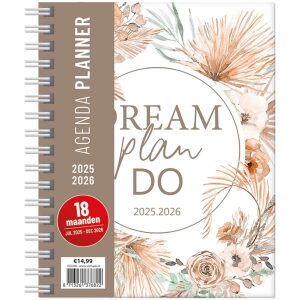 Verhaak Soho 18 Maanden Agenda Planner 25-26 A5 Spiraal Bloom