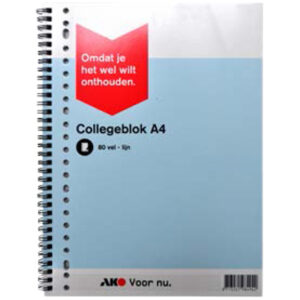 Collegeblok a4 - AKO 5 stuks