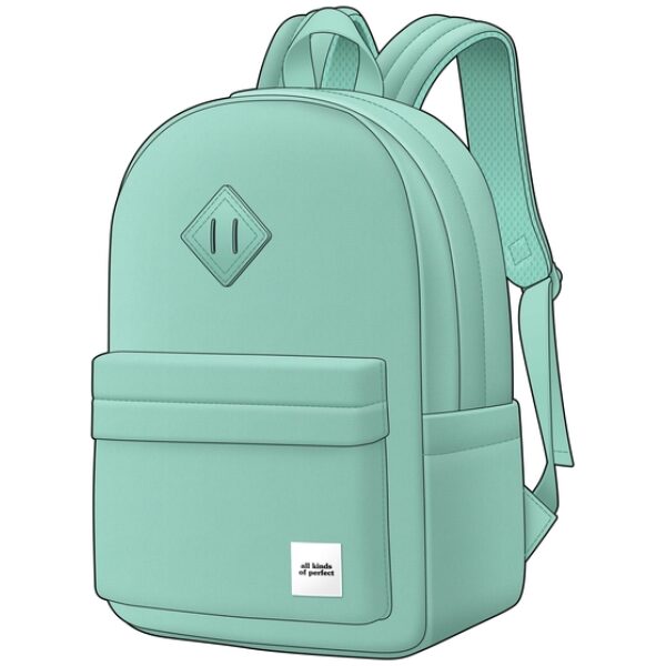 Rugtas met Laptopvak Basics Pastel Groen