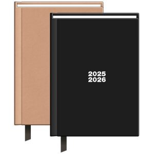 Schoolagenda Studie 25-26 Studie Gebonden Basics Zwart