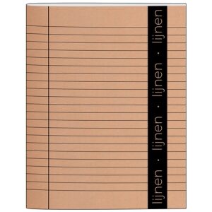 Schrift A5 Lijn 10-Pack Bruin