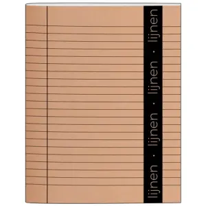 Schrift A5 Lijn 10-Pack Bruin