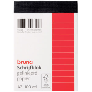Bruna Schrijfblok A7