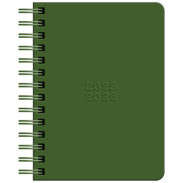 Schoolagenda Studie 25-26 Spiraal Graphic Groen