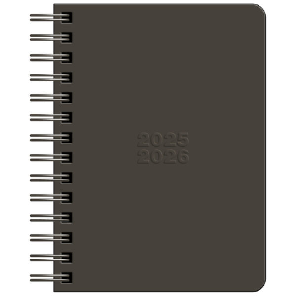 Schoolagenda Studie 25-26 Spiraal Graphic Zwart
