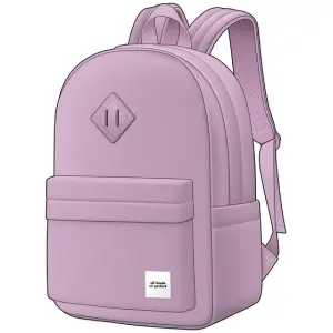 Rugtas met Laptopvak Basics Pastel Lila