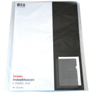 Plastic Insteekhoezen - L-model - Mat - 25 stuks