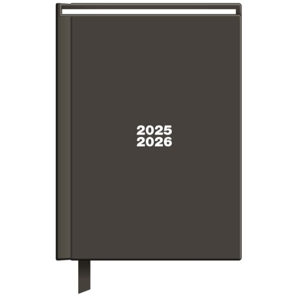 Schoolagenda Studie 25-26 Studie Gebonden Graphic Grijs