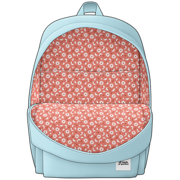 Rugtas met Laptopvak Basics Pastel Blauw - Afbeelding 2