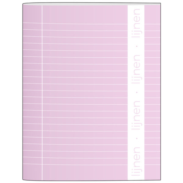 Schrift A5 Lijn 10-Pack Pastel - Paars-Rood-Blauw - Afbeelding 2