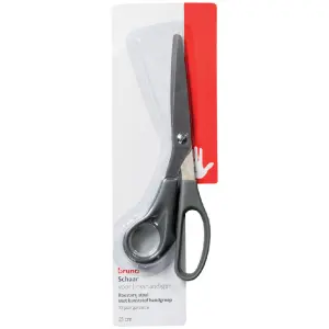 Bruna Schaar Zwart 21cm - links