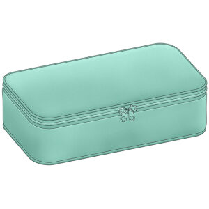 Etui Ovaal Turquoise