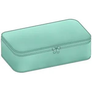 Etui Ovaal Turquoise