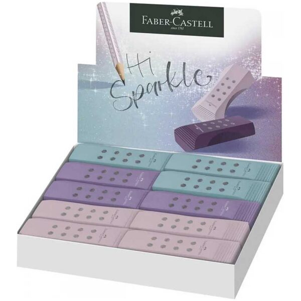 Faber-Castell RollOn Sparkle Eraser Paars - Afbeelding 3