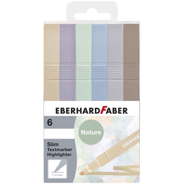 Eberhard Faber Markeerstiften Vierkant 6 stuks Natural - Afbeelding 4