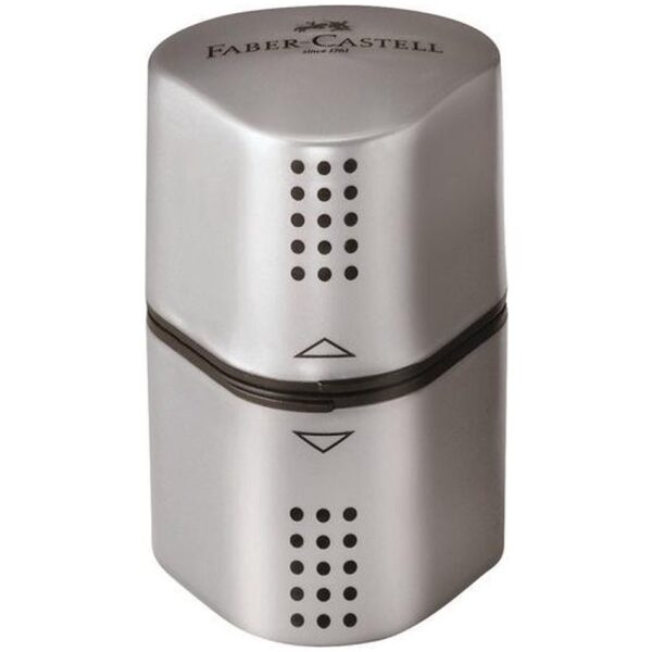 Faber-Castell puntenslijper - Trio Grip 2001 - zilver - Afbeelding 2