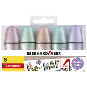 Eberhard Faber Markeerstiften Mini 5 stuks Glitter Pastel