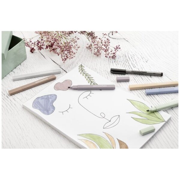 Eberhard Faber Markeerstiften Vierkant 6 stuks Natural - Afbeelding 3