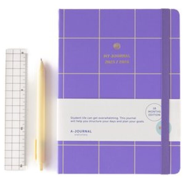 My Journal 18 Maanden Agenda 25-26 Lila Geruit - Afbeelding 5