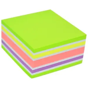Stick'n Sticky Notes 76x76mm 400 Memoblaadjes Kubus Groen Roze
