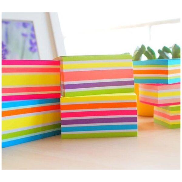 Stick'n Sticky Notes 76x76mm 400 Memoblaadjes Kubus Blauw Geel - Afbeelding 4