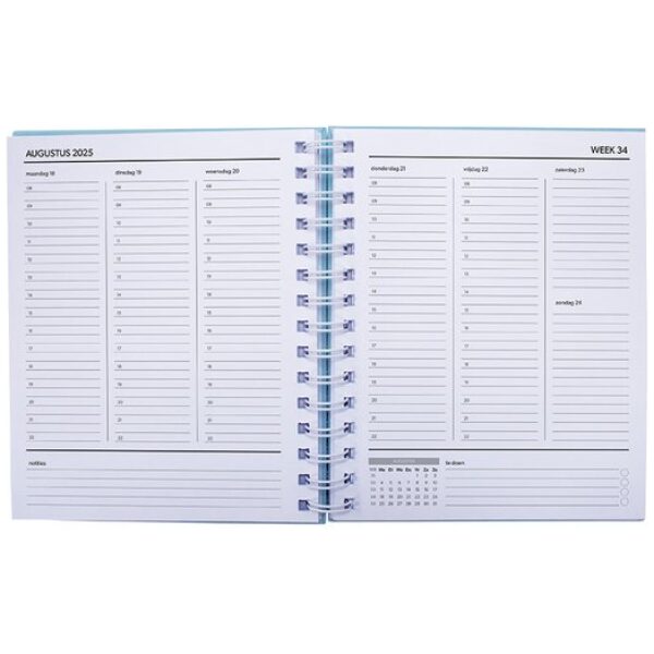 Verhaak Soho 18 Maanden Agenda 25-26 Pastel Blauw - Afbeelding 2