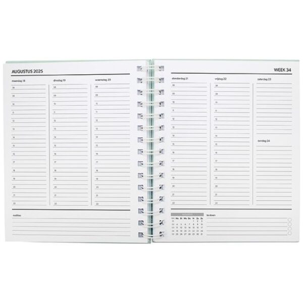 Verhaak Soho 18 Maanden Agenda 25-26 Pastel Groen - Afbeelding 2