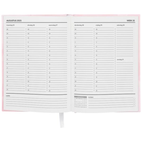 Verhaak Soho 18 Maanden Agenda Planner 25-26 A5 Zalm - Afbeelding 3