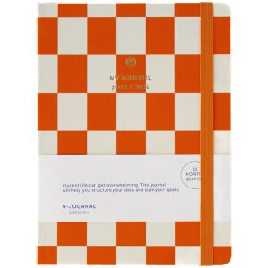 My Journal 18 Maanden Agenda 25-26 Checkered Orange