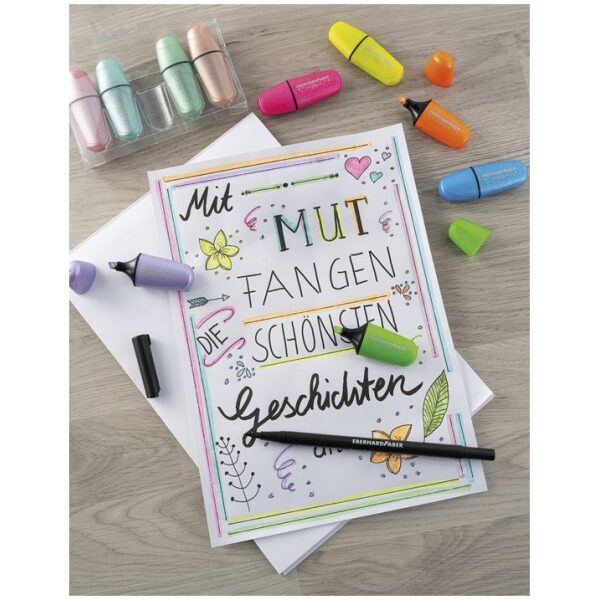 Eberhard Faber Markeerstiften Mini 5 stuks Glitter Pastel - Afbeelding 3