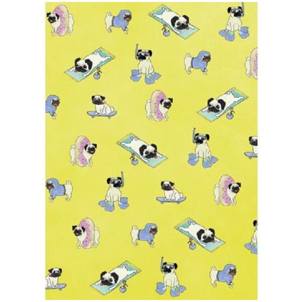 Schrift Pug Life A4 ruit notitieboek - Kladblok - 3 verschillende kleuren - Afbeelding 2