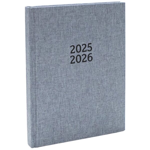Verhaak Agenda 25-26 A5 Linnen Donkergrijs