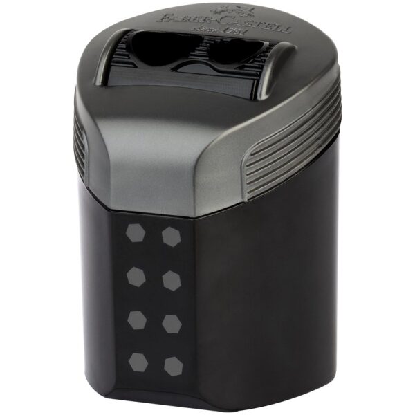 Faber-Castell Puntenslijper RollOn Sparkle 2-gaats met Opvangbakje Black - Afbeelding 2