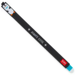 Legami Erasable Pen Penguin (Turquoise Inkt)