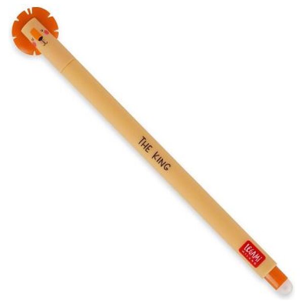 Legami Erasable Pen Leeuw (Oranje Inkt)