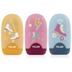 Milan Puntenslijper met Gum Print Geel