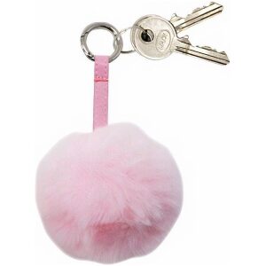 Pompom sleutelhanger Pastel Roze