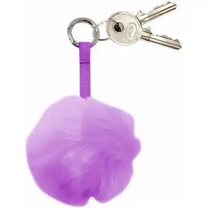 Pompom sleutelhanger Pastel Paars