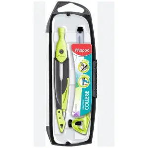 Maped Metal Open Passer 3‑delig - Groen