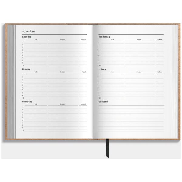 Schoolagenda De Hobbit 25-26 ±A5 Washed Craft - Afbeelding 4