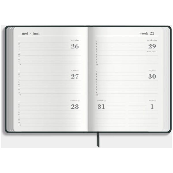 Luxe Schoolagenda De Hobbit 25-26 A5 Suedelook Grijs - Afbeelding 3